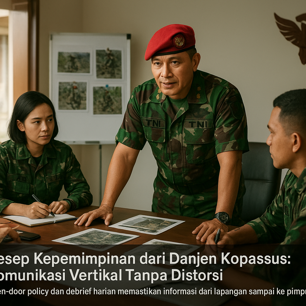 Resep Kepemimpinan dari Danjen Kopassus: Komunikasi Vertikal Tanpa Distorsi