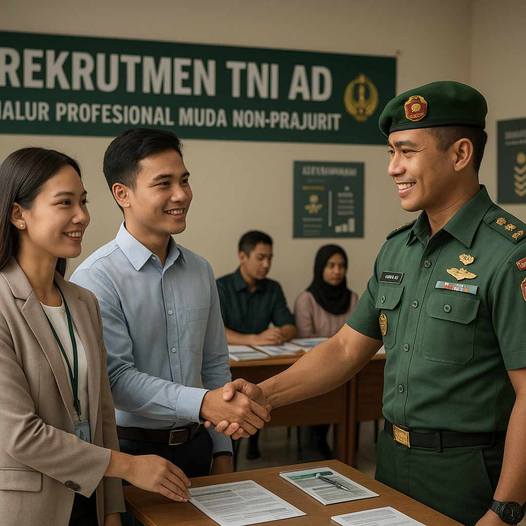 Rekrutmen TNI AD Buka Jalur Profesional Muda Non-Prajurit