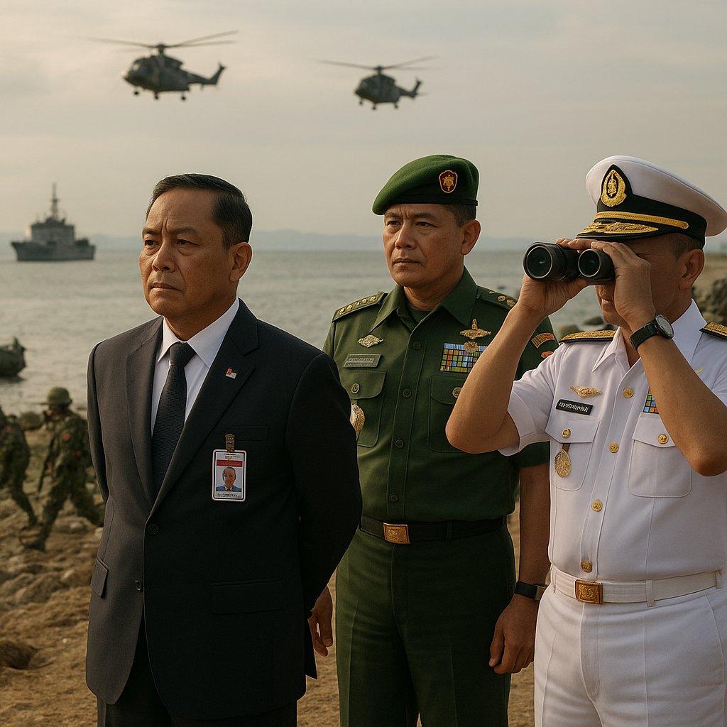 Menhan dan Pimpinan TNI Tinjau Langsung Latihan Operasi Terintegrasi di Lingga