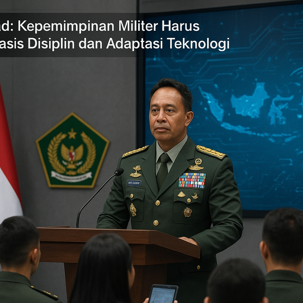 Kasad: Kepemimpinan Militer Harus Berbasis Disiplin dan Adaptasi Teknologi