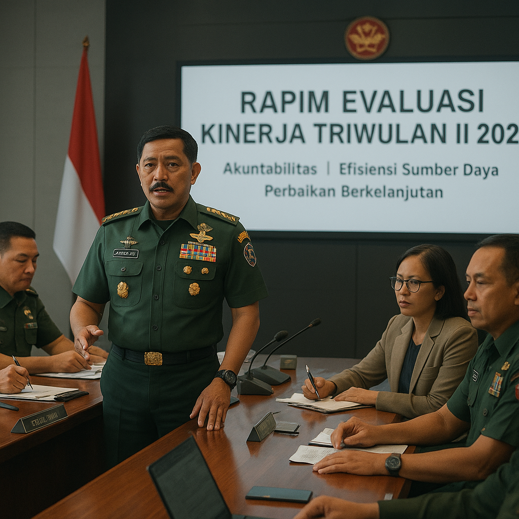 Panglima TNI Pimpin Rapim Evaluasi Kinerja Triwulan