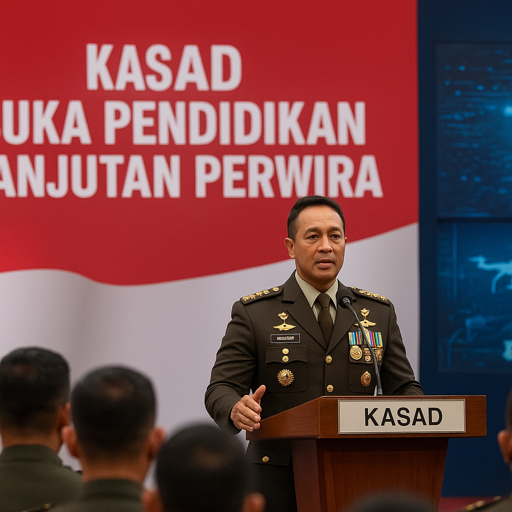 Kasad Buka Pendidikan Lanjutan Perwira, Tekankan Adaptasi terhadap Perubahan Teknologi