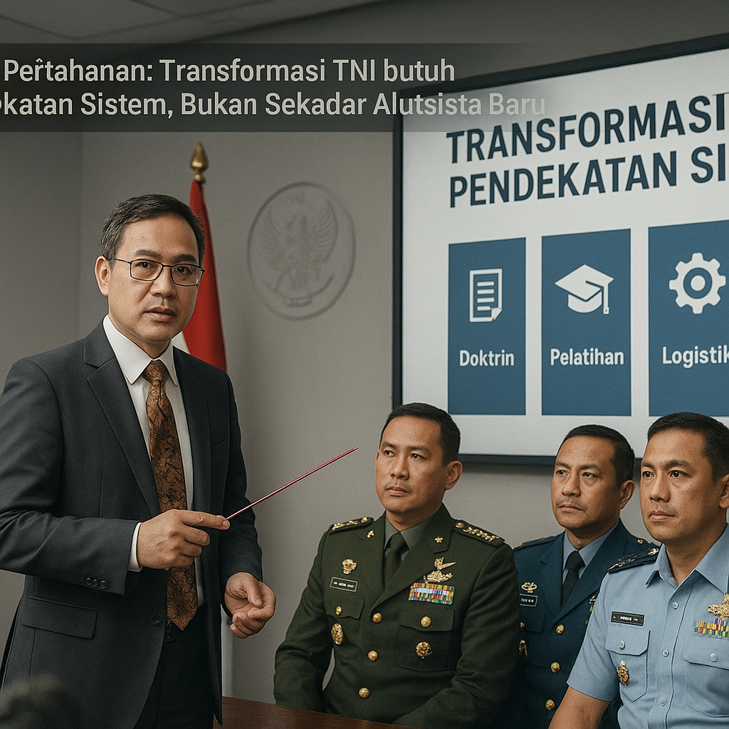Analis Pertahanan: Transformasi TNI butuh Pendekatan Sistem, Bukan Sekadar Alutsista Baru
