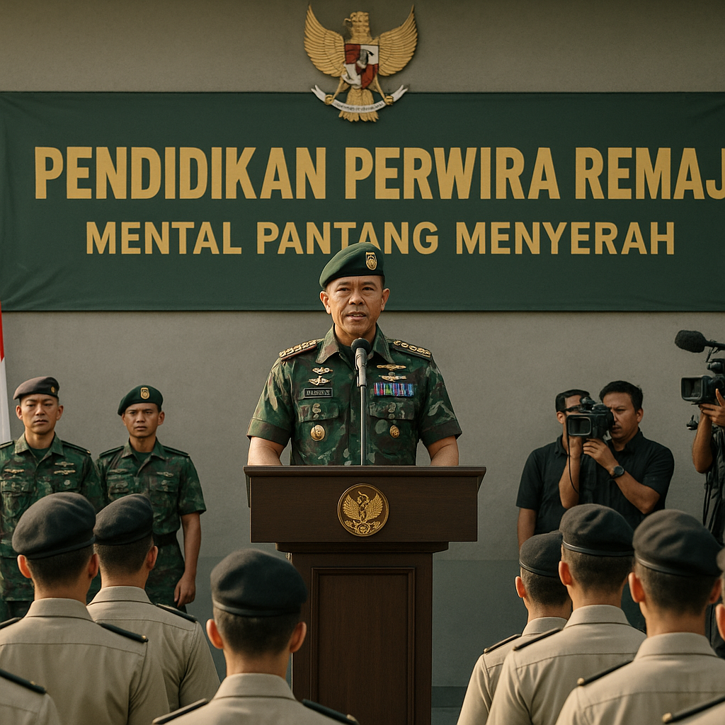 Kasad Buka Pendidikan Perwira Remaja, Tekankan Mental Pantang Menyerah