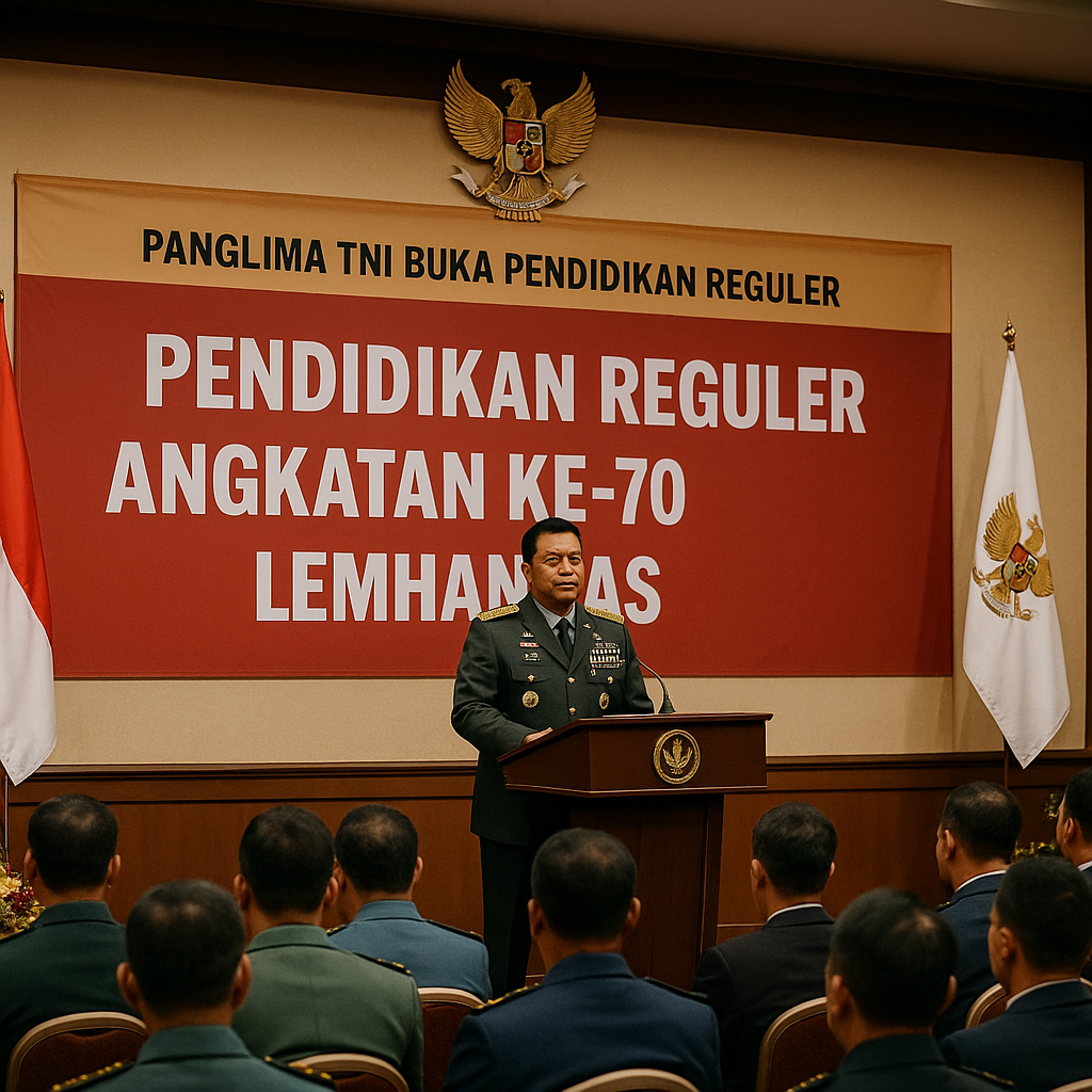 Panglima TNI Buka Pendidikan Reguler Angkatan ke-70 Lemhannas
