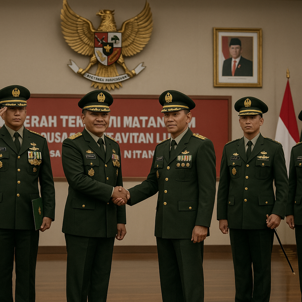 Panglima TNI Pimpin Sertijab Empat Pejabat TNI AD, Tekankan Integritas dan Profesionalisme