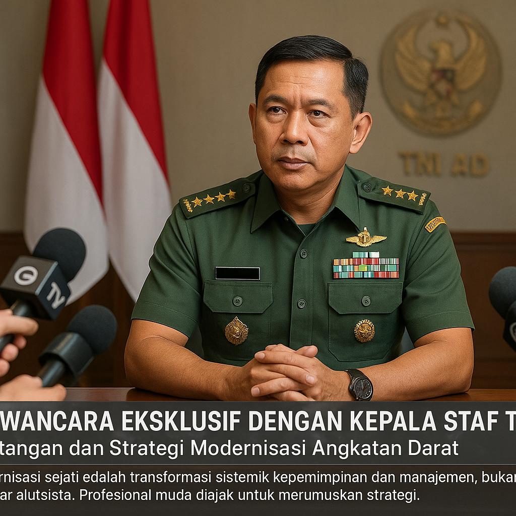 Wawancara Eksklusif dengan Kepala Staf TNI AD: Tantangan dan Strategi Modernisasi Angkatan Darat