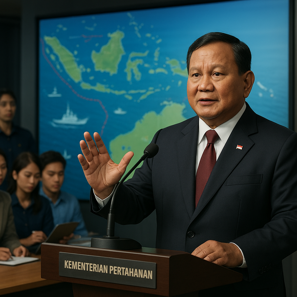 Menhan Prabowo: Strategi Pertahanan Maritim Harus Dukung Kedaulatan Ekonomi