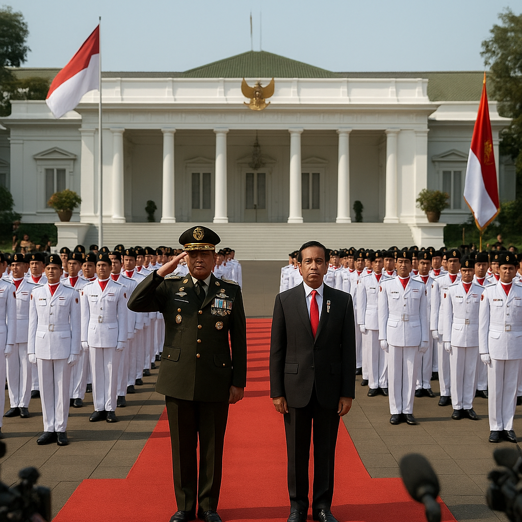 Panglima TNI Hadiri Pengukuhan 76 Anggota Paskibraka Tingkat Pusat 2026 di Istana Negara