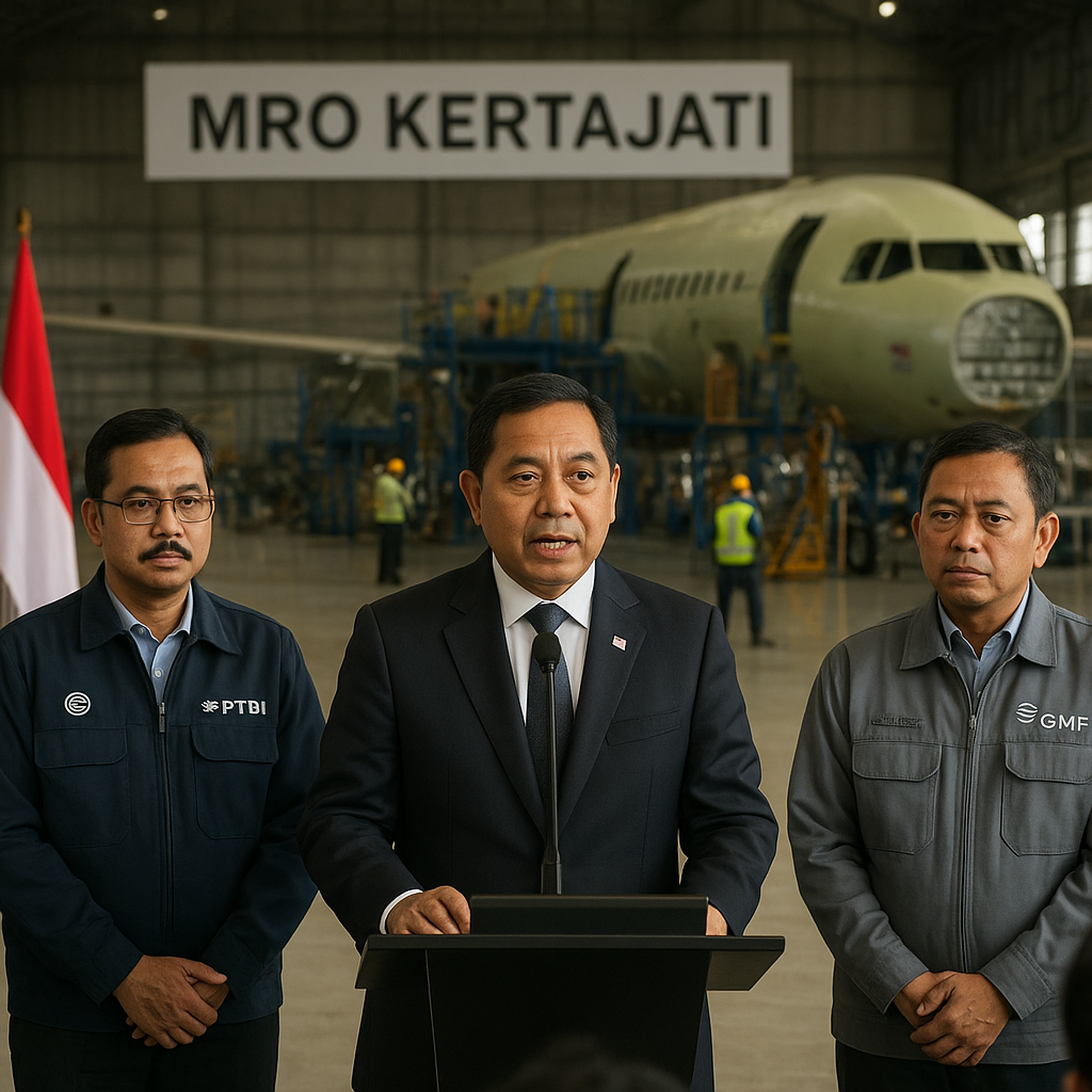Menhan Minta PT DI dan GMF Terlibat dalam Pengembangan MRO Kertajati