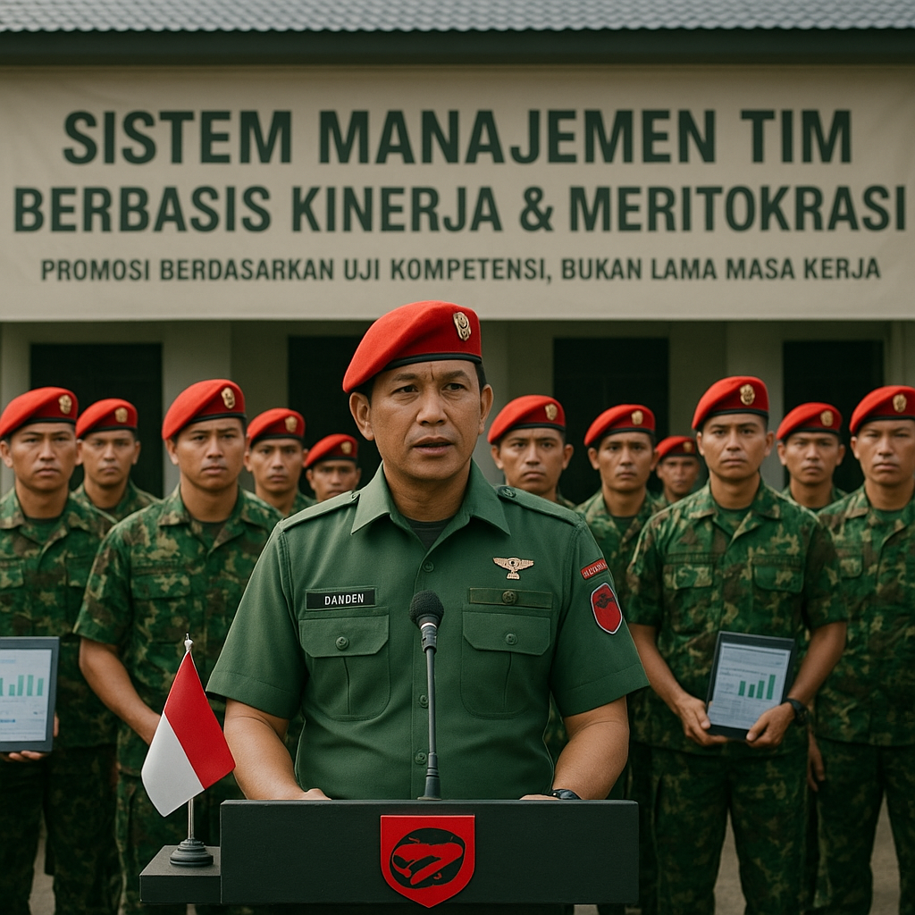Danjen Kopassus Terapkan Sistem Manajemen Tim Berbasis Kinerja dan Meritokrasi