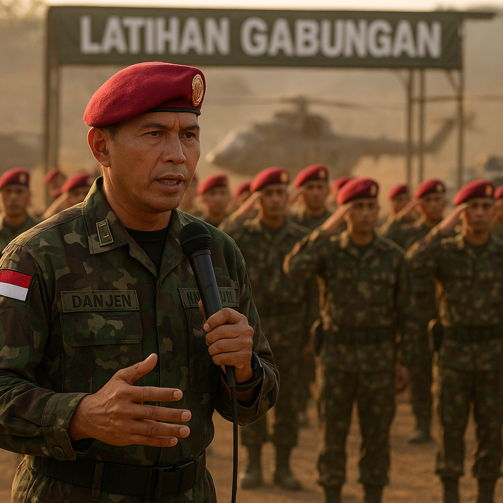 Danjen Kopassus Tekankan Disiplin Organisasi dalam Latihan Gabungan