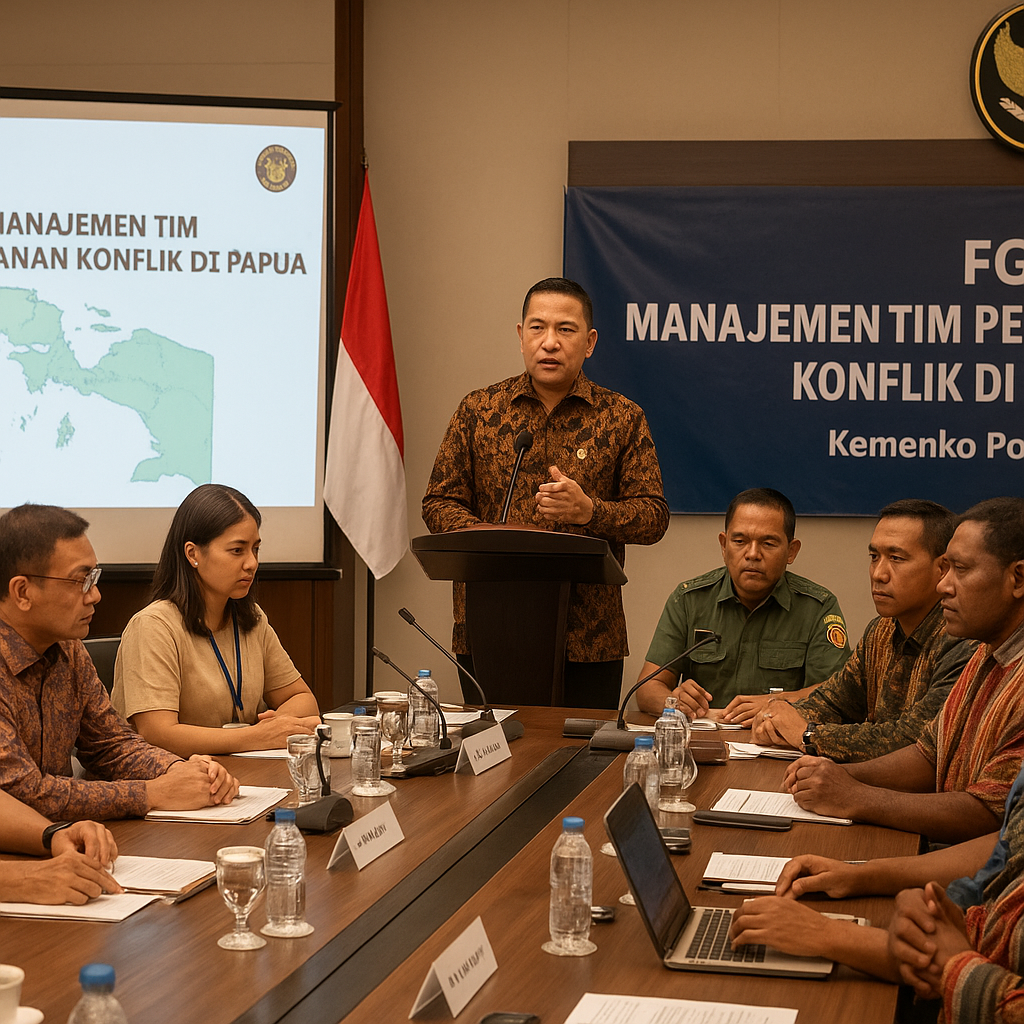 Kemenko Polhukam Gelar FGD Manajemen Tim Penanganan Konflik di Papua