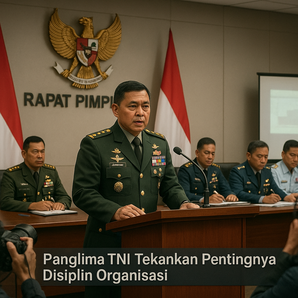 Panglima TNI Tekankan Pentingnya Disiplin Organisasi dalam Rapat Pimpinan