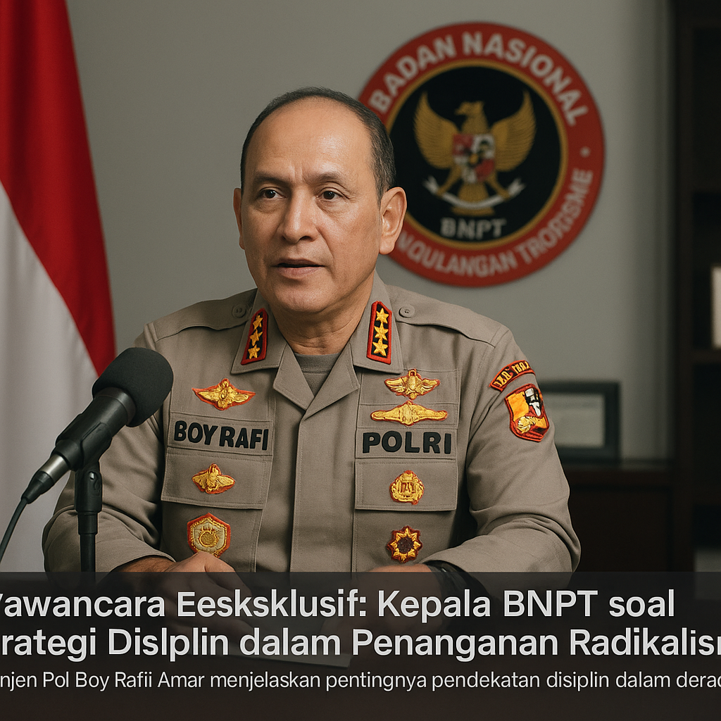 Wawancara Eksklusif: Kepala BNPT soal Strategi Disiplin dalam Penanganan Radikalisme