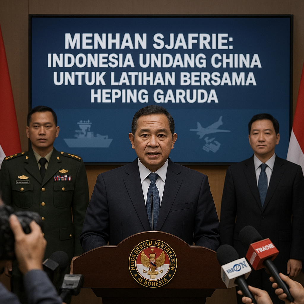 Menhan Sjafrie: Indonesia Undang China untuk Latihan Bersama Heping Garuda