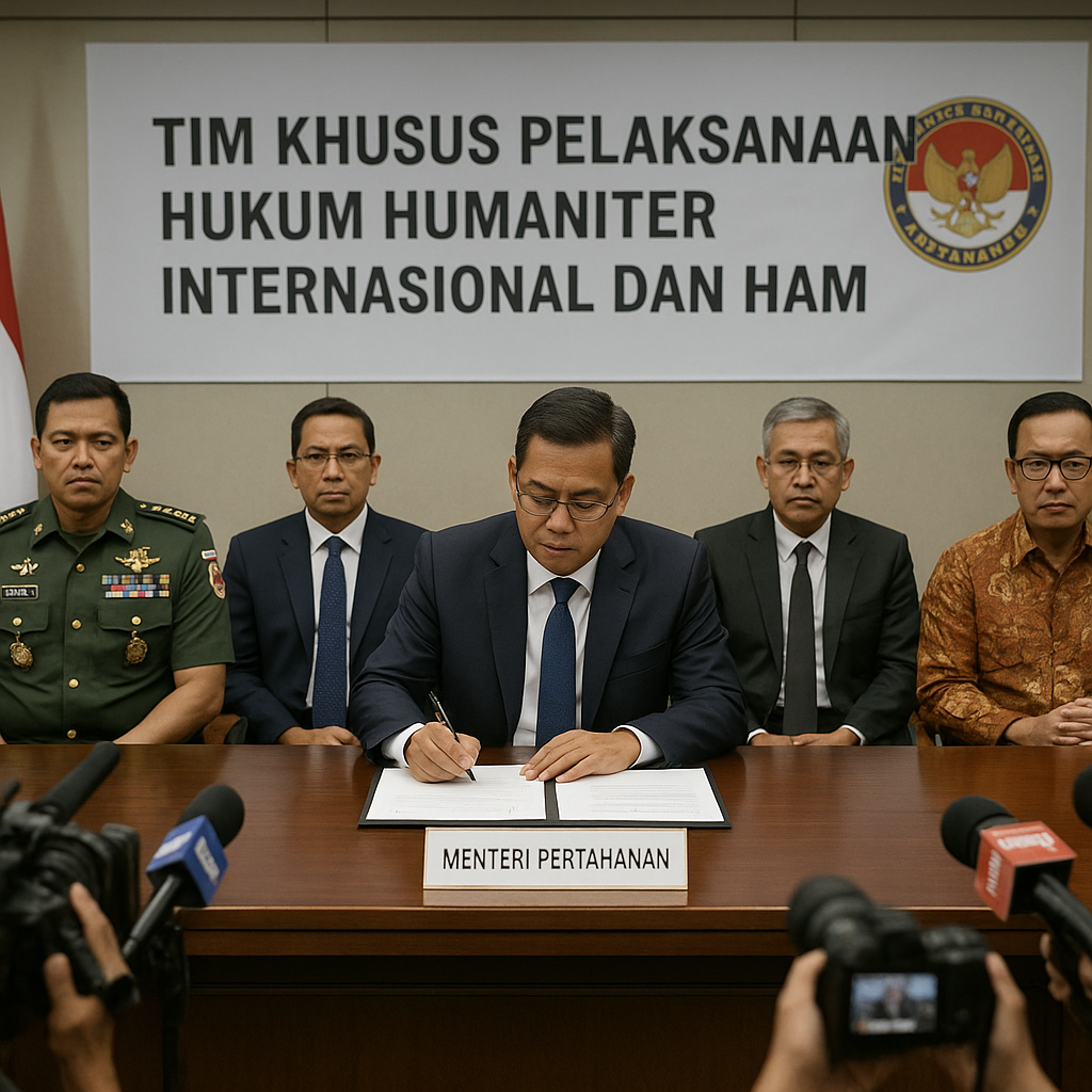 Kemenhan Bentuk Tim Khusus Pelaksanaan HAM dan Hukum Internasional