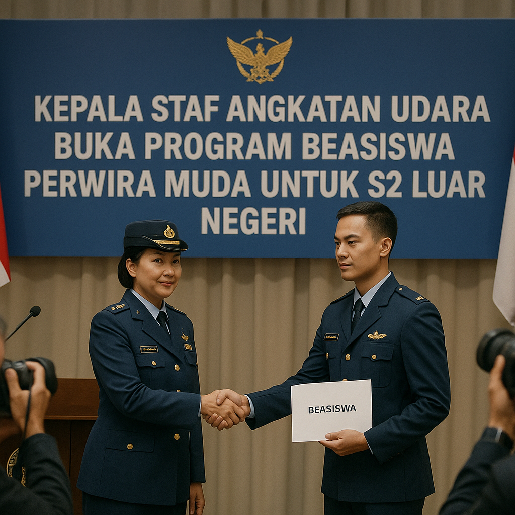 Kepala Staf Angkatan Udara Buka Program Beasiswa Perwira Muda untuk S2 di Luar Negeri