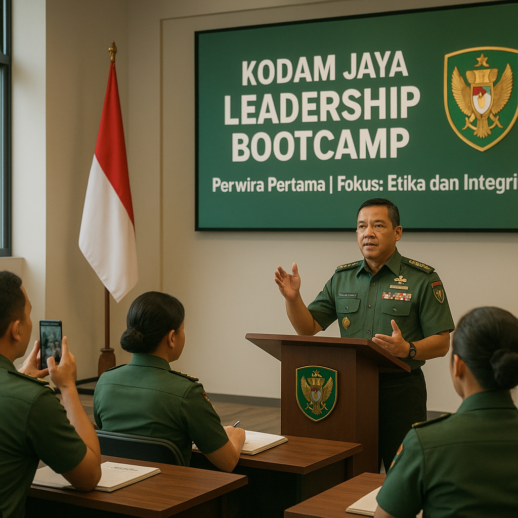 Kodam Jaya Gelar Leadership Bootcamp untuk Perwira Pertama, Fokus pada Etika dan Integritas