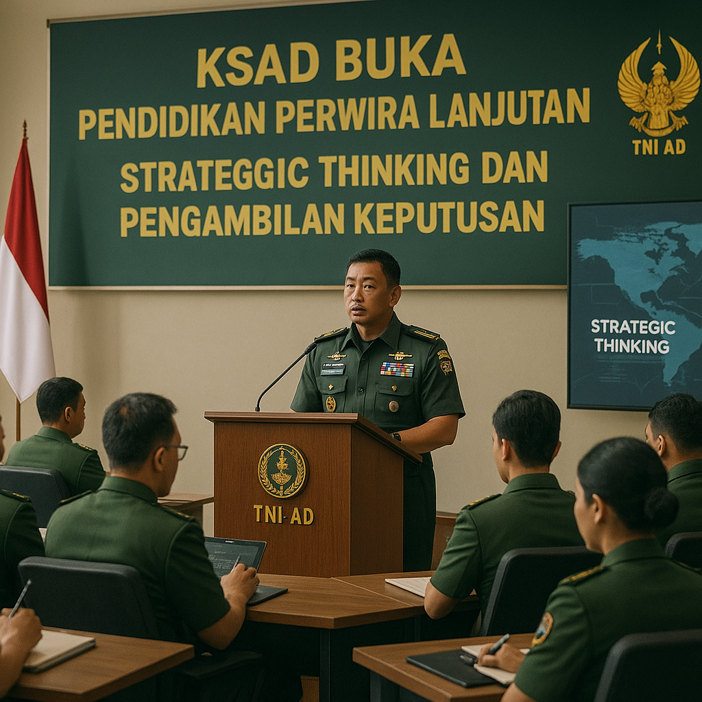 KSAD Buka Pendidikan Perwira, Fokus pada Strategic Thinking dan Decision Making