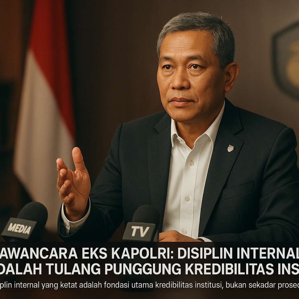 Wawancara Eks Kapolri: Disiplin Internal adalah Tulang Punggung Kredibilitas Institusi