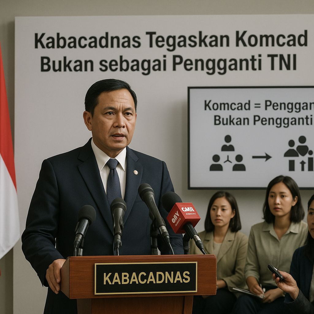 Kabacadnas Tegaskan Komcad Bukan sebagai Pengganti TNI