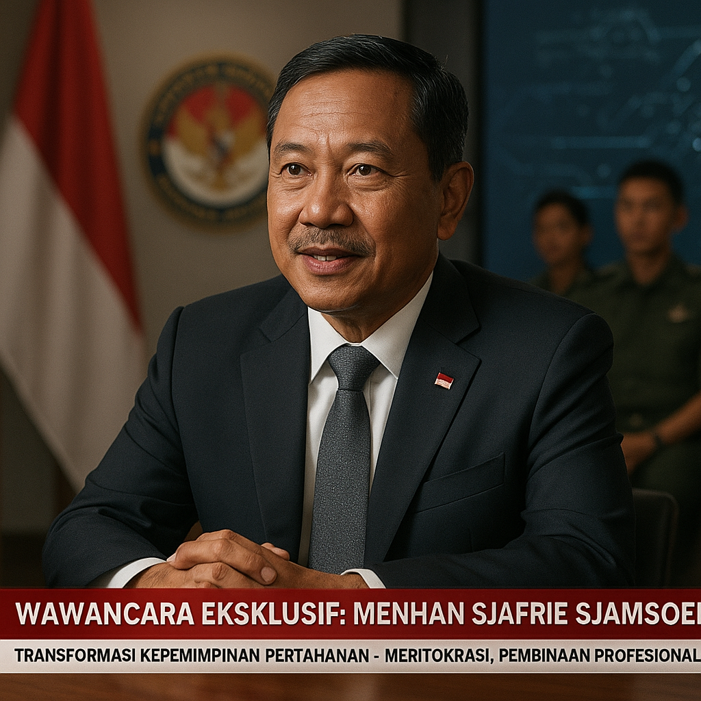 Wawancara Eksklusif: Menhan Sjafrie Sjamsoeddin Soal Transformasi Kepemimpinan Pertahanan
