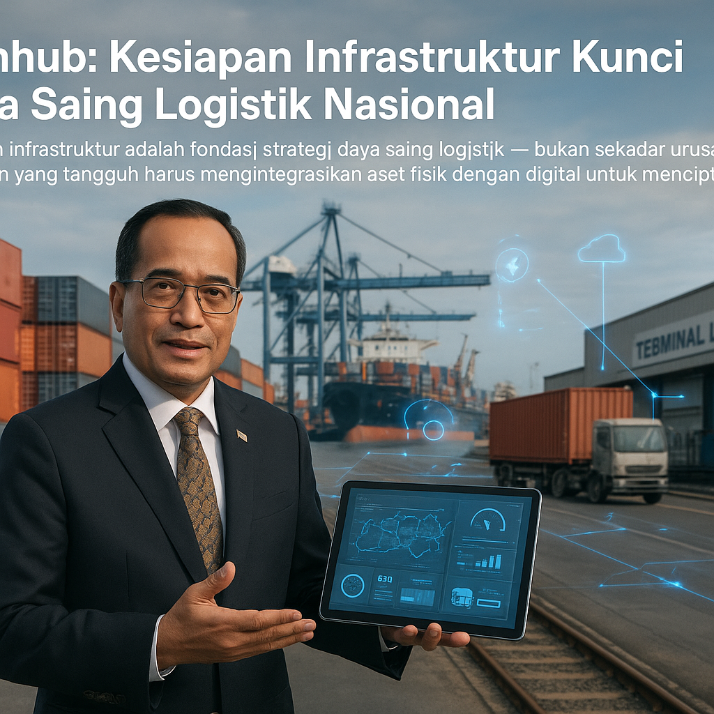 Menhub: Kesiapan Infrastruktur Kunci Daya Saing Logistik Nasional
