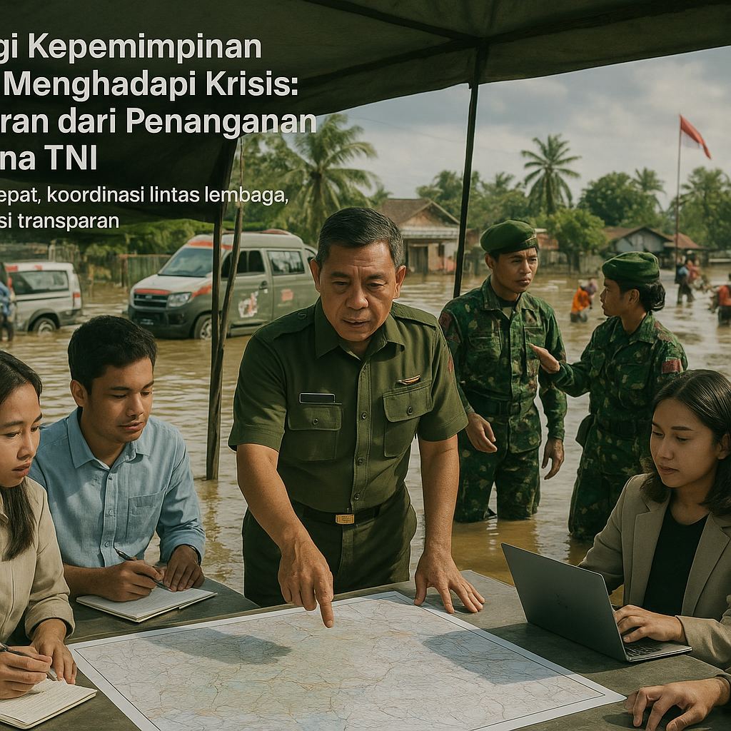 Strategi Kepemimpinan dalam Menghadapi Krisis: Pelajaran dari Penanganan Bencana TNI