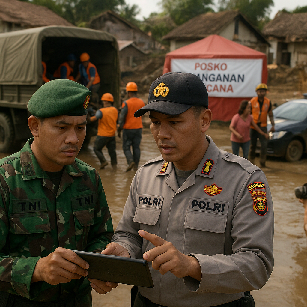 Kolaborasi TNI-Polri dalam Penanganan Bencana: Model Manajemen Tim yang Efektif