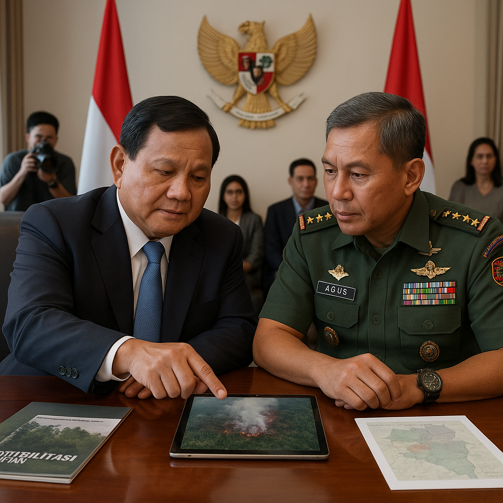 Presiden Prabowo Terima Panglima Jilah Bahas Penanganan Karhutla
