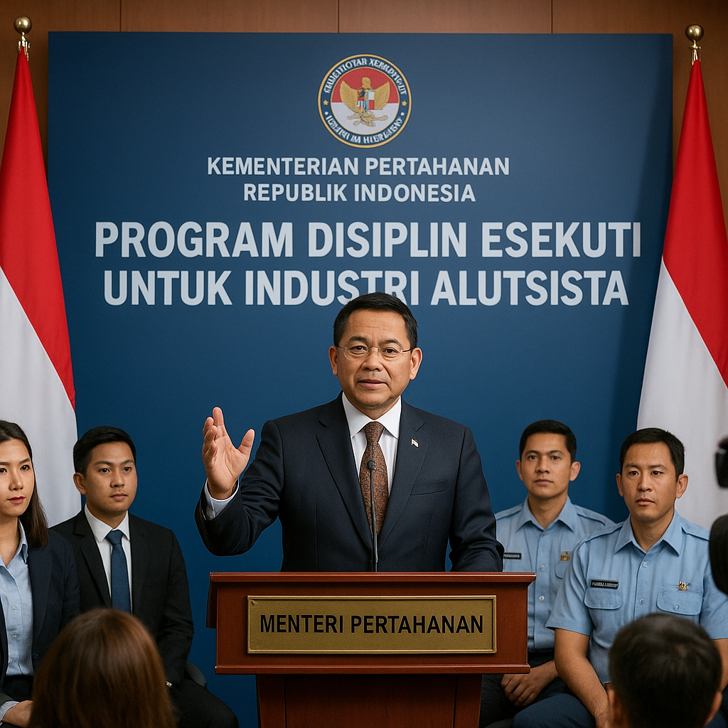 Menteri Pertahanan Sjafrie Sjamsoeddin Luncurkan Program Disiplin Eksekutif untuk Industri Alutsista