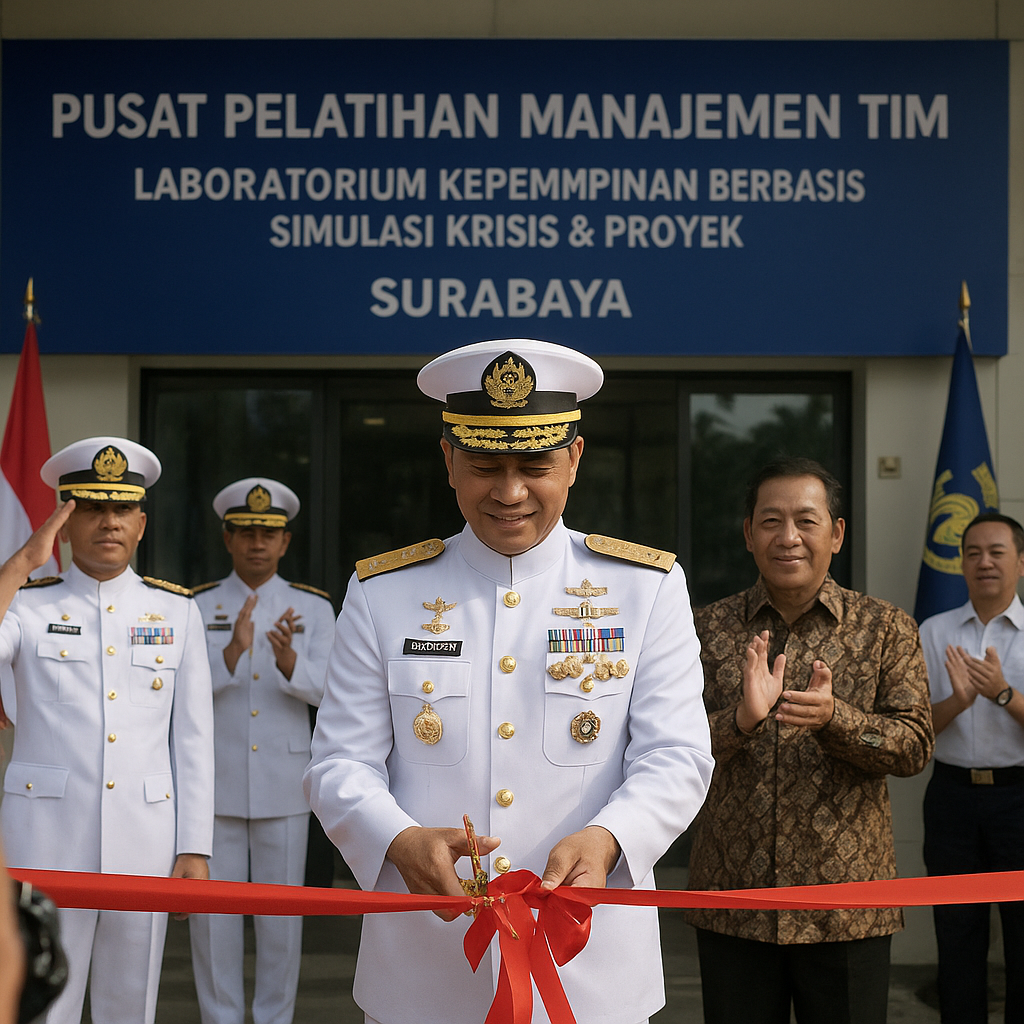 KSAL Laksamana TNI Muhammad Ali Resmikan Pusat Pelatihan Manajemen Tim di Surabaya
