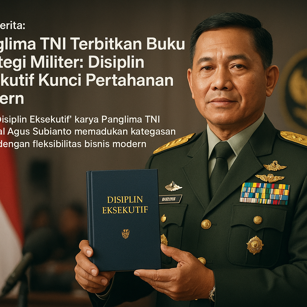 Panglima TNI Terbitkan Buku Strategi Militer: Disiplin Eksekutif Kunci Pertahanan Modern