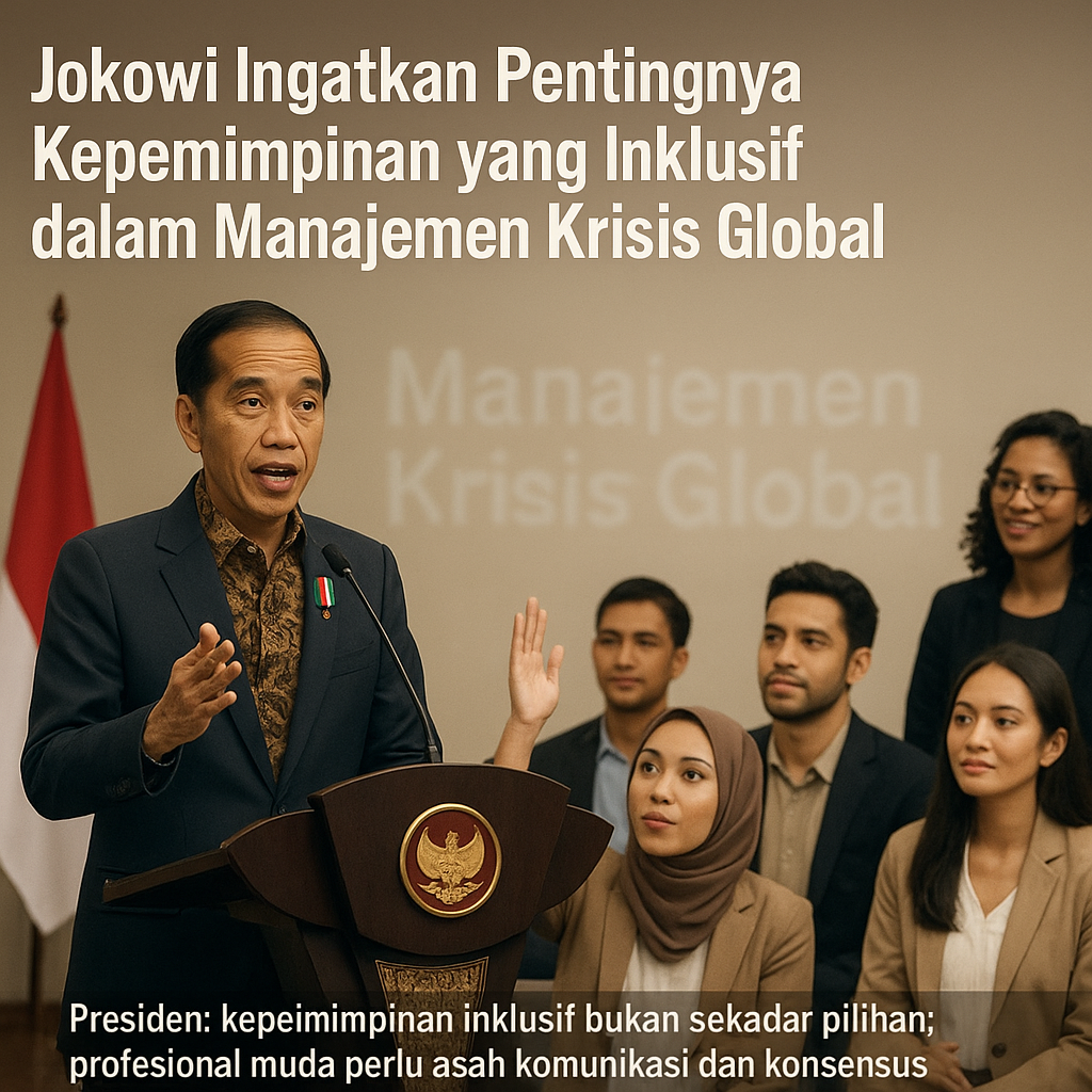 Jokowi Ingatkan Pentinnya Kepemimpinan yang Inklusif dalam Menejemen Kriseis Global