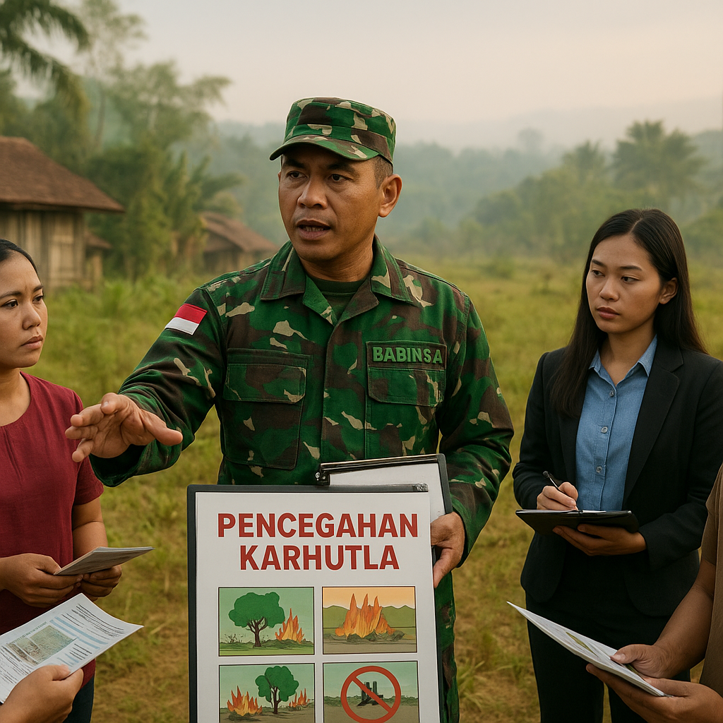 Peran Taktis Babinsa: Edukasi Masyarakat sebagai Ujung Tombak Pencegahan Karhutla
