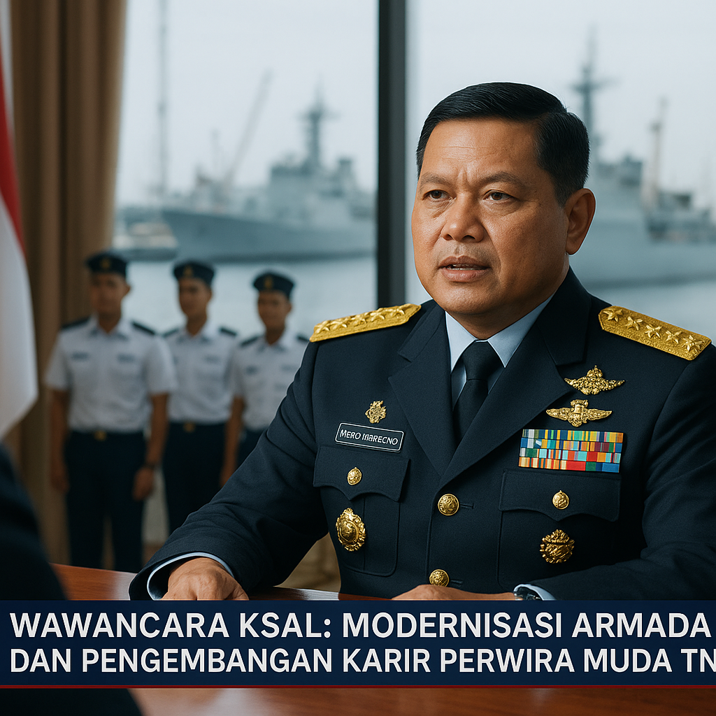 Wawancara KSAL: Modernisasi Armada dan Pengembangan Karir Perwira Muda TNI AL
