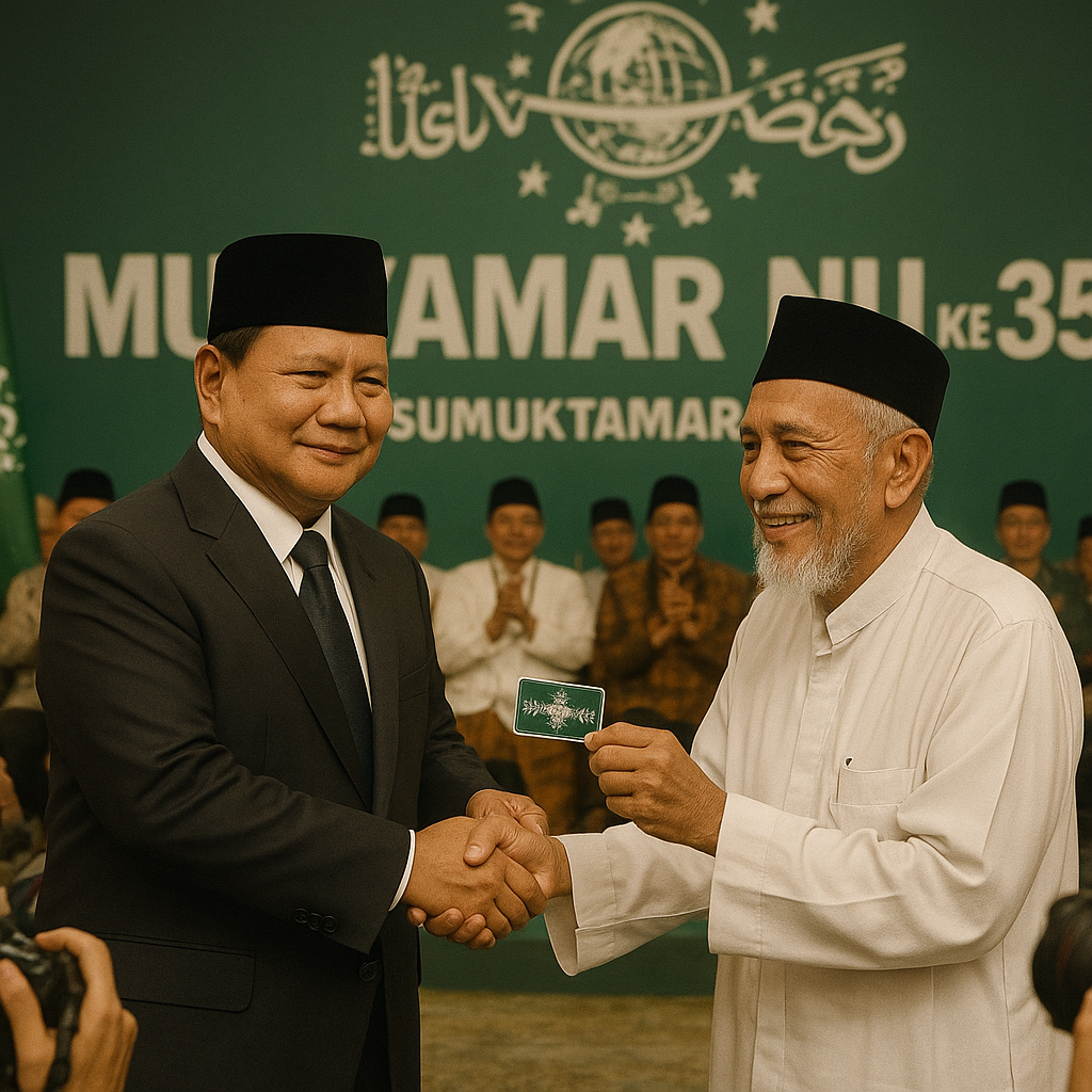 Presiden Tutup Muktamar NU ke-35, Terima KTA NU