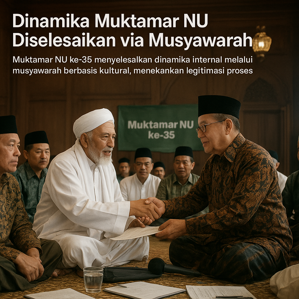Dinamika Muktamar NU Diselesaikan via Musyawarah, Contoh Manajemen Konflik Berbasis Kultural