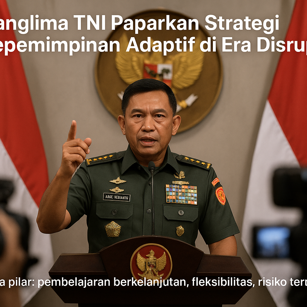 Panglima TNI Paparkan Strategi Kepemimpinan Adaptif di Era Disrupsi
