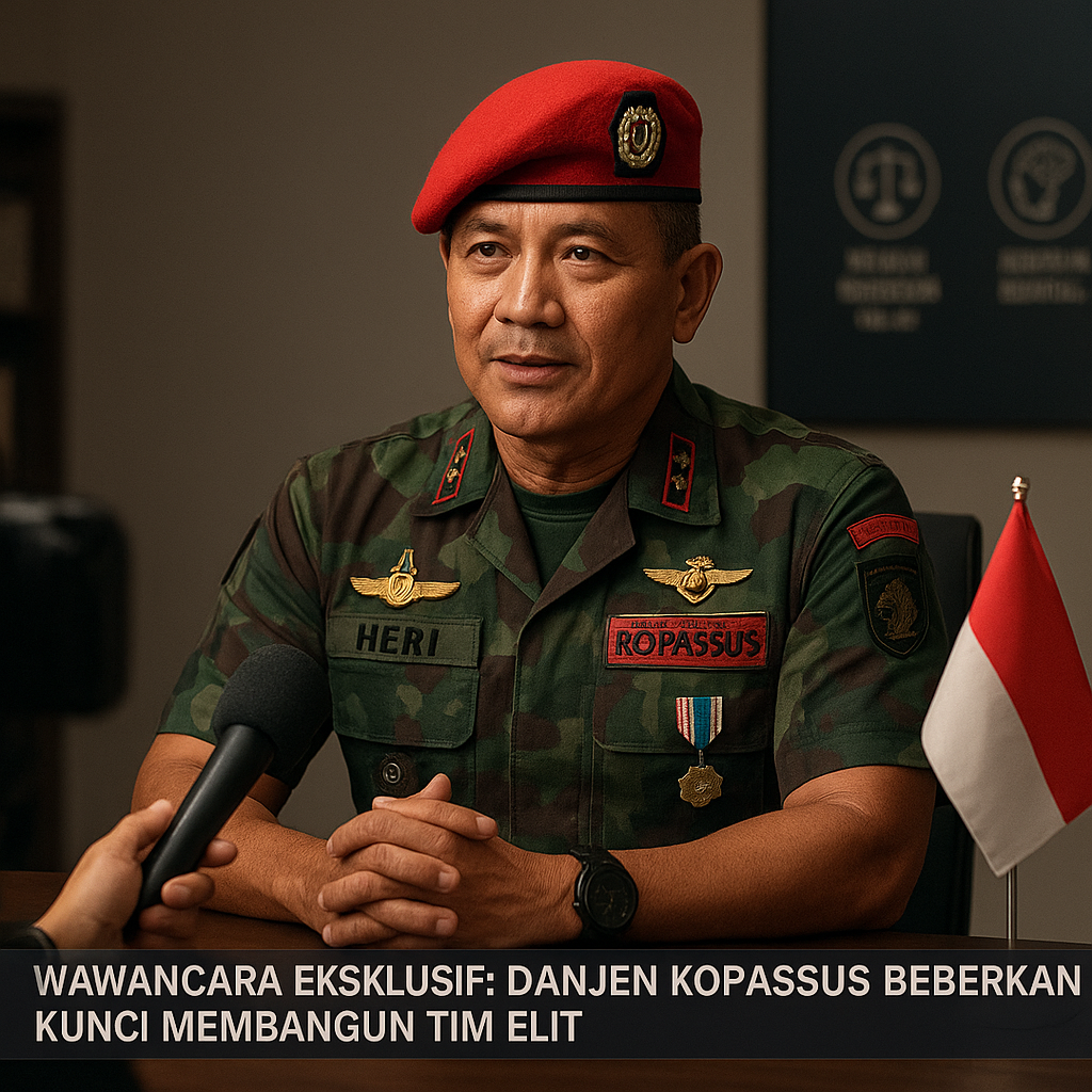 Wawancara Eksklusif: Danjen Kopassus Beberkan Kunci Membangun Tim Elit