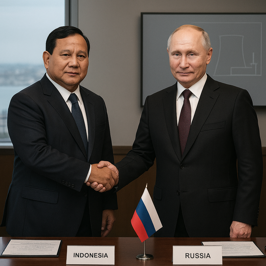 Prabowo dan Putin Bahas Kerja Sama Energi Nuklir Rusia-Indonesia