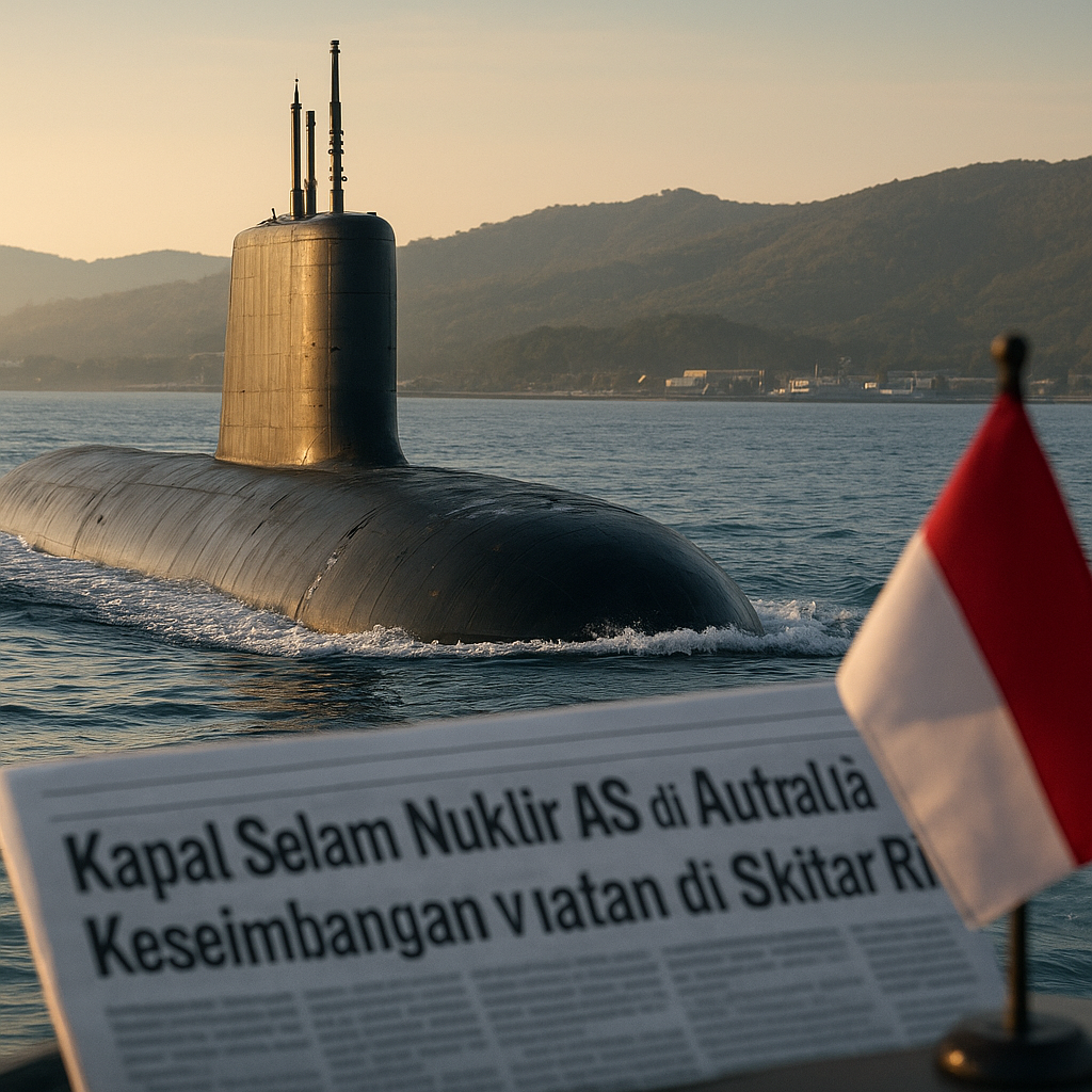 Kapal Selam Nuklir AS di Australia Ubah Keseimbangan Kekuatan di Sekitar RI