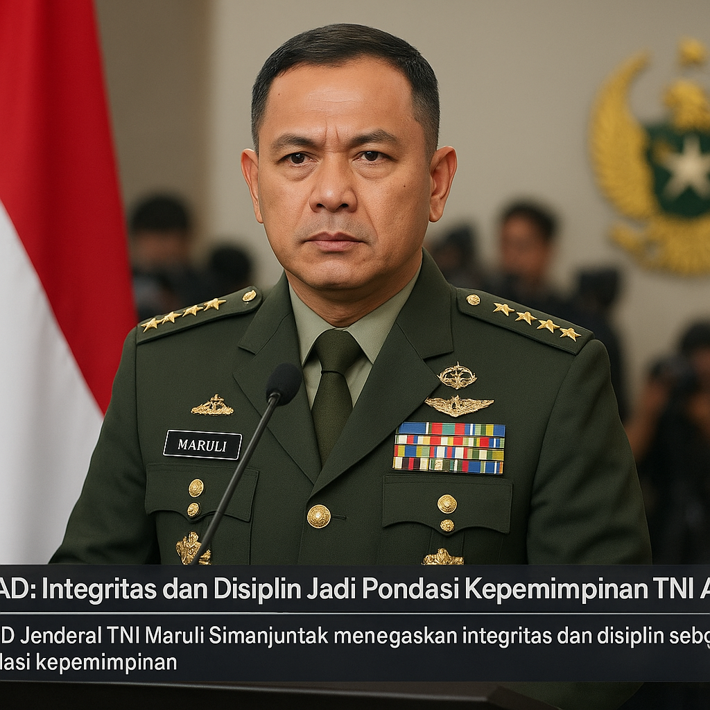 KSAD: Integritas dan Disiplin Jadi Pondasi Kepemimpinan TNI AD