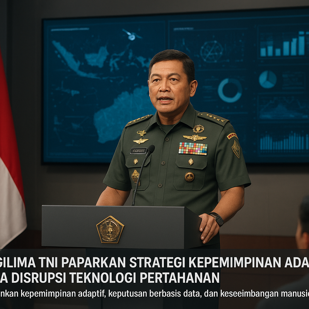 Panglima TNI Paparkan Strategi Kepemimpinan Adaptif di Era Disrupsi Teknologi Pertahanan