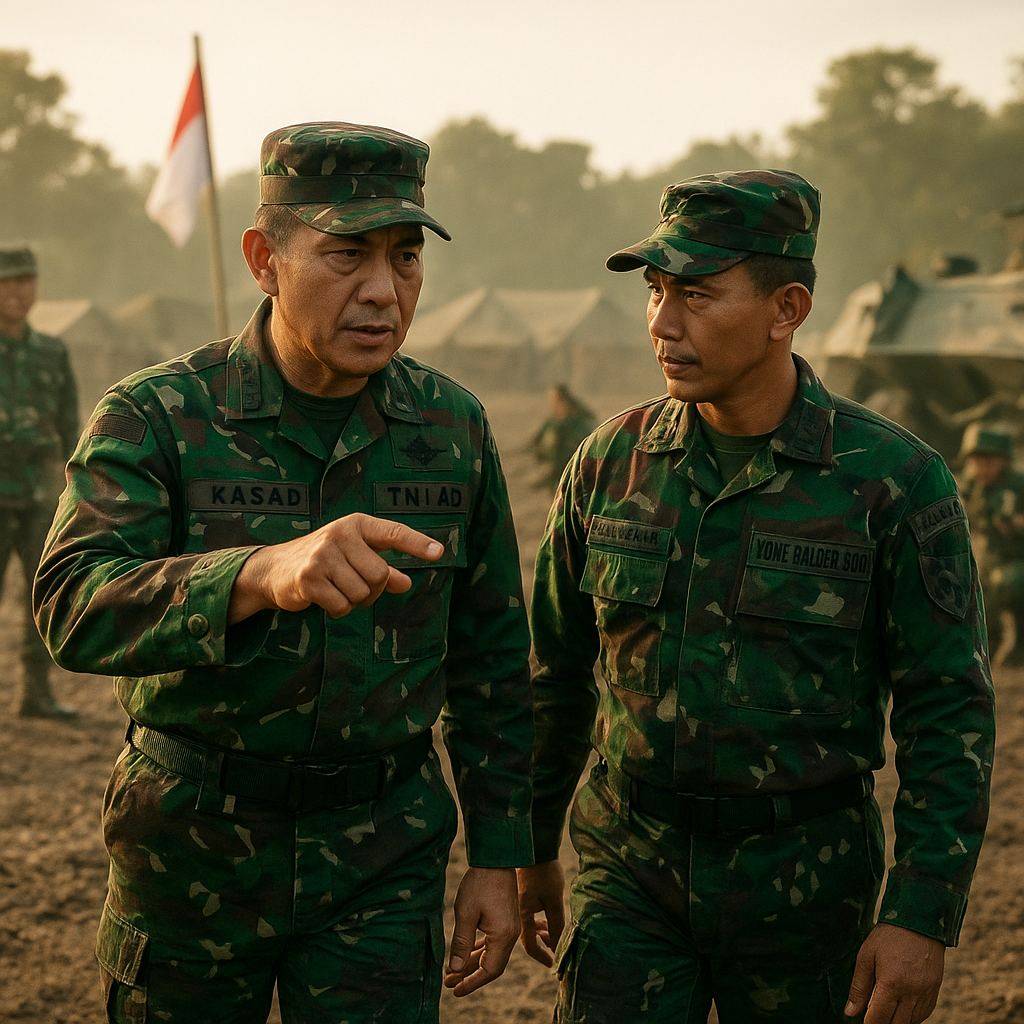Kasad Tinjau Latihan Tempur Yonif Raider 500, Tekankan Kedisiplinan dan Profesionalisme