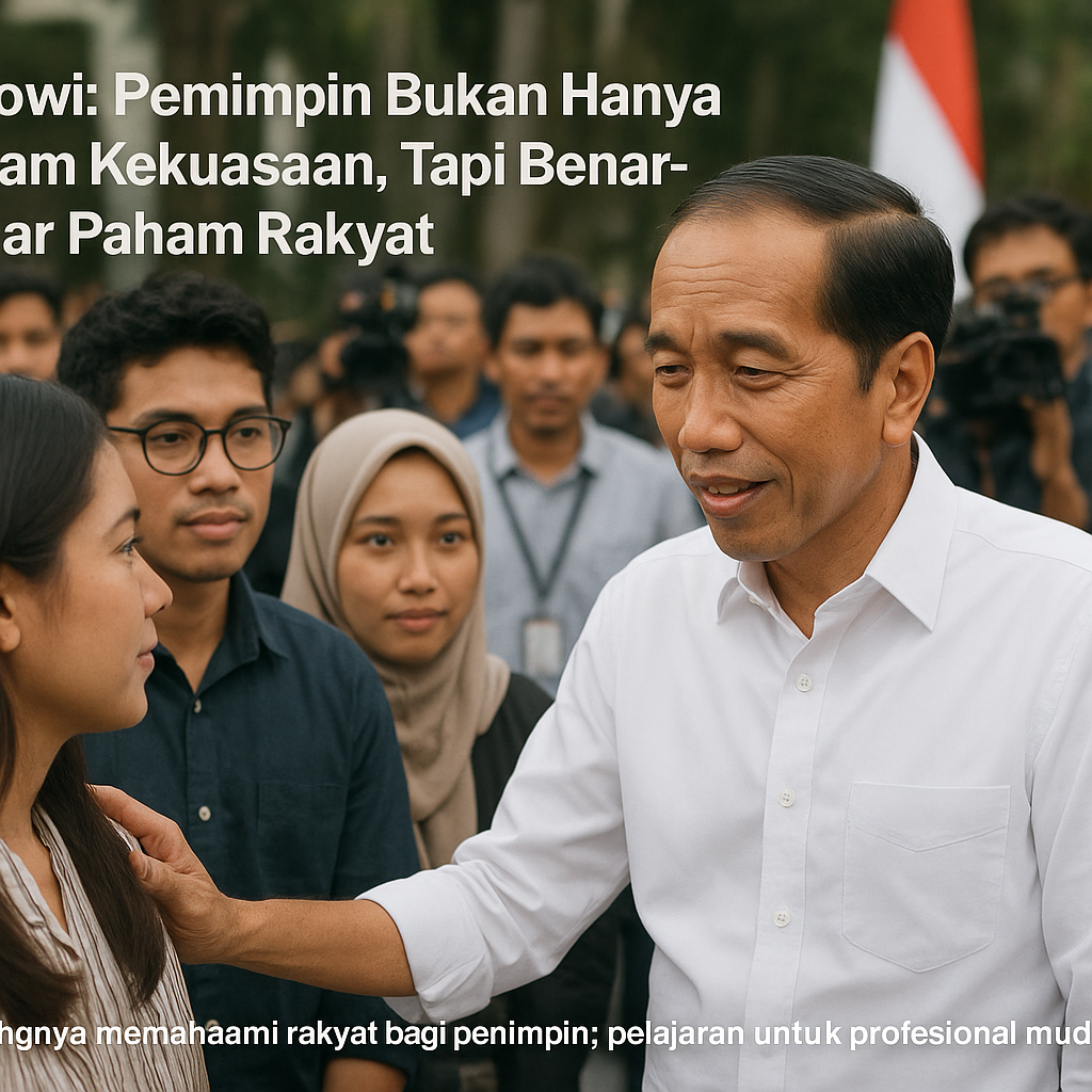 Jokowi: Pemimpin Bukan Hanya Paham Kekuasaan, Tapi Benar-Benar Paham Rakyat