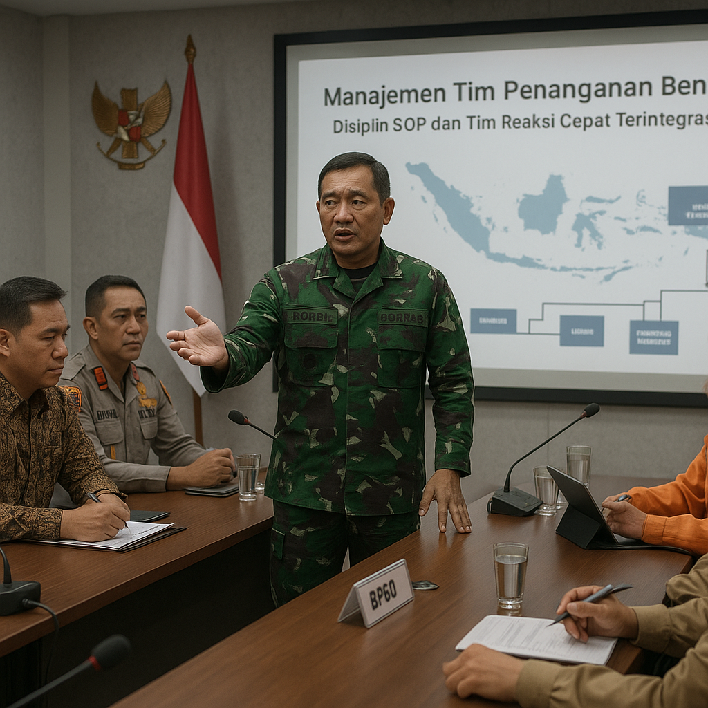 Danrem 083 Bahas Manajemen Tim dalam Penanganan Bencana bersama Forkopimda