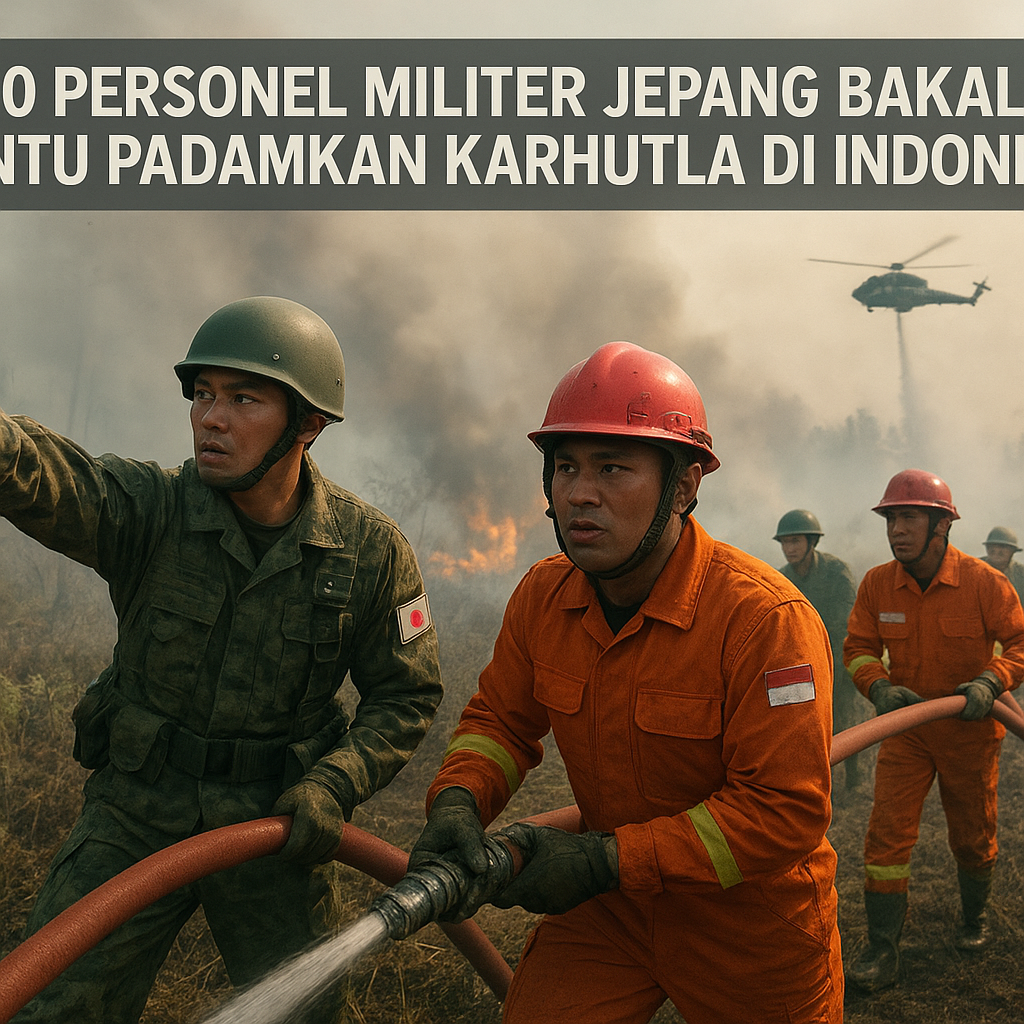 180 Personel Militer Jepang Bakal Bantu Padamkan Karhutla di Indonesia
