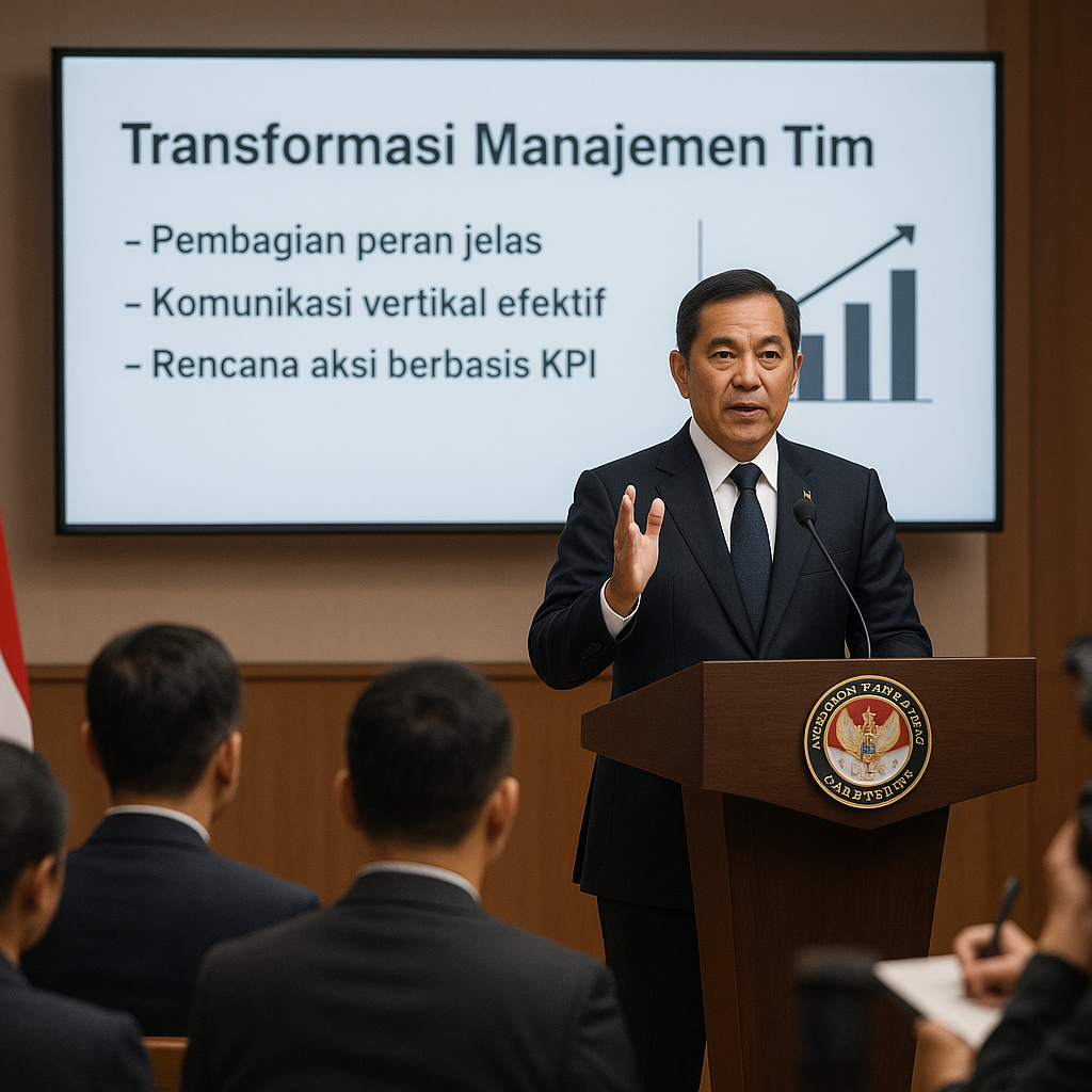 Menteri Pertahanan Sjafrie Sjamsoeddin Paparkan Transformasi Manajemen Tim di Kemhan